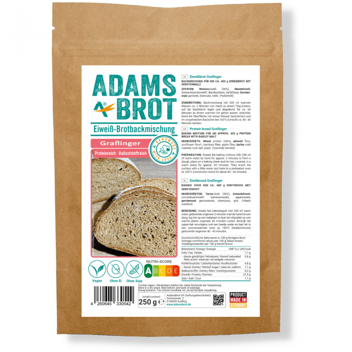 Graflinger baltymų duonos mišinys Adams Brot