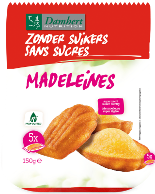Madeleines bez cukura Damhert, 150g