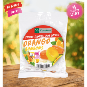 Saldumynai be cukraus Orango Damhert, 75g Saldumynai be cukraus Orango Damhert, 75g