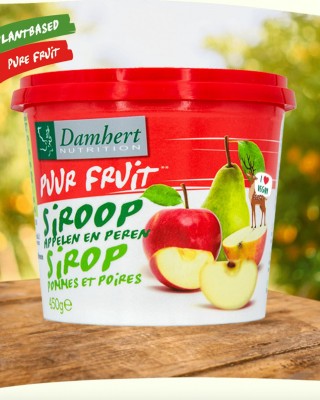 Augļu sīrups “Āboli un bumbieri” Damhert, 450 g