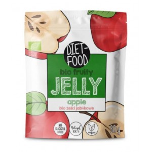 Obuolių skonio vaisių bio želė Diet food, 50 g