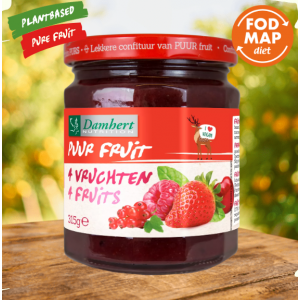 Puur Augļu četru augļu ievārījums Damhert, 315g