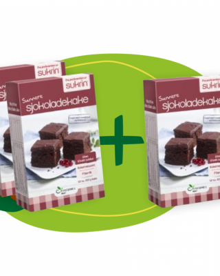 Šokolādes kūkas maisījums Sukrin, 2+1