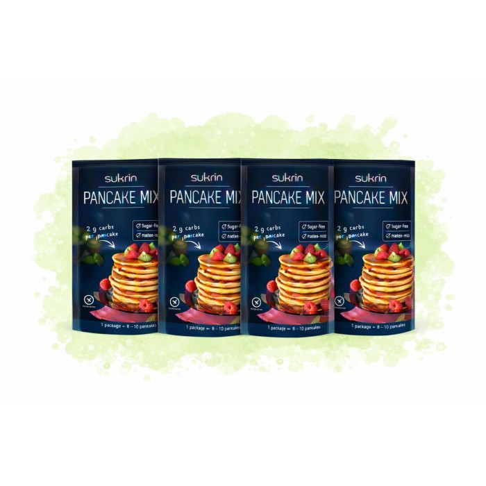 Maisījums pankūku pagatavošanai Sukrin, 100 g *4 Maisījums pankūku pagatavošanai Sukrin, 100 g *4