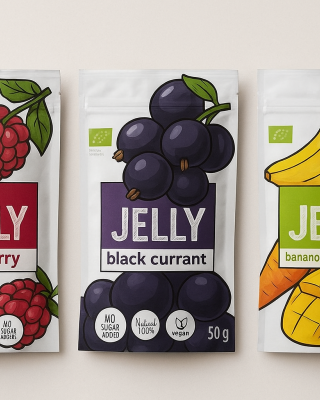 Natural fruit jelly set Diet food