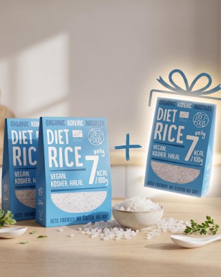 Shirataki Konjac Pasta sausā rīsu komplekts Diet Food