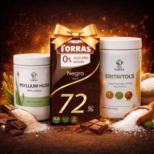 Кето-комплект:  Эритритол + Псиллиум + шоколад Torras в подарок