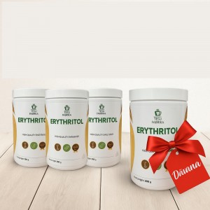 Eritritols, dabīgs saldinātājs, 300 g  x 4 Eritritols, dabīgs saldinātājs, 300 g  x 4
