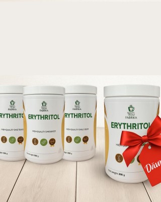 Eritritols, dabīgs saldinātājs, 300 g  x 4