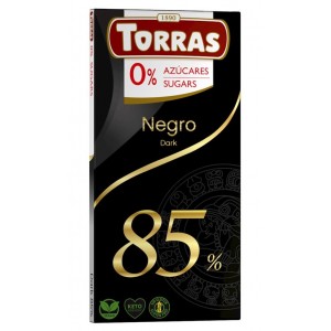 Темный шоколад 85%, Torras, 75 г