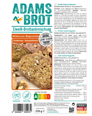Valriekstu maize ar zemu ogļhidrātu saturu, 250 g 