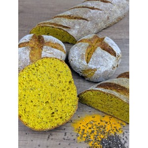 Protein Bun Chia-Curcuma Baking Mixture Adams Brot, 200g  Protein Bun Chia-Curcuma Baking Mixture Adams Brot, 200g