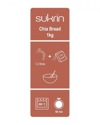 Смесь для выпечки хлеба Sukrin с семенами чиа 1 кг