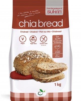 Смесь для выпечки хлеба Sukrin с семенами чиа 1 кг