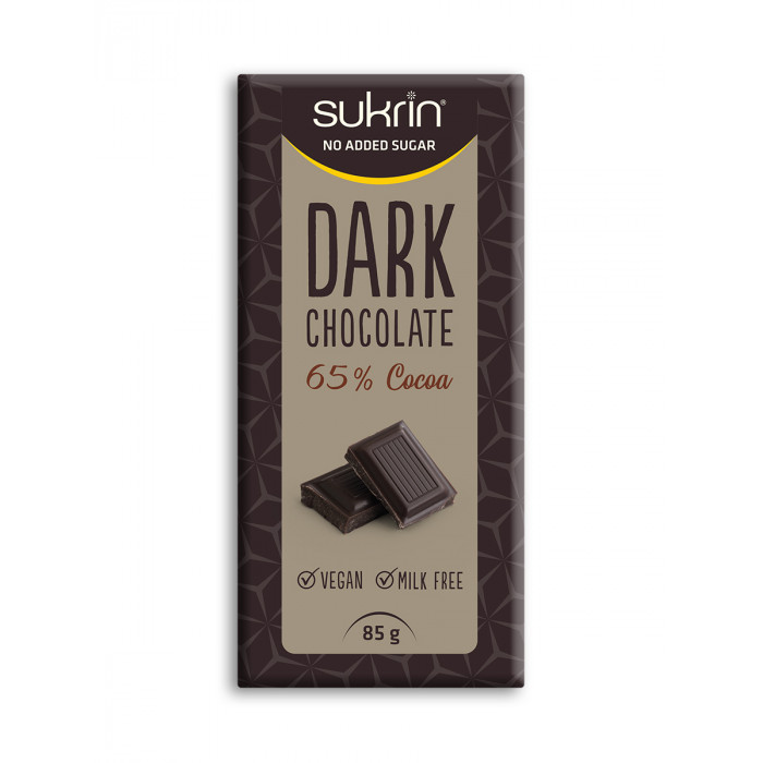 Tamsus šokoladas Sukrin, 85 g