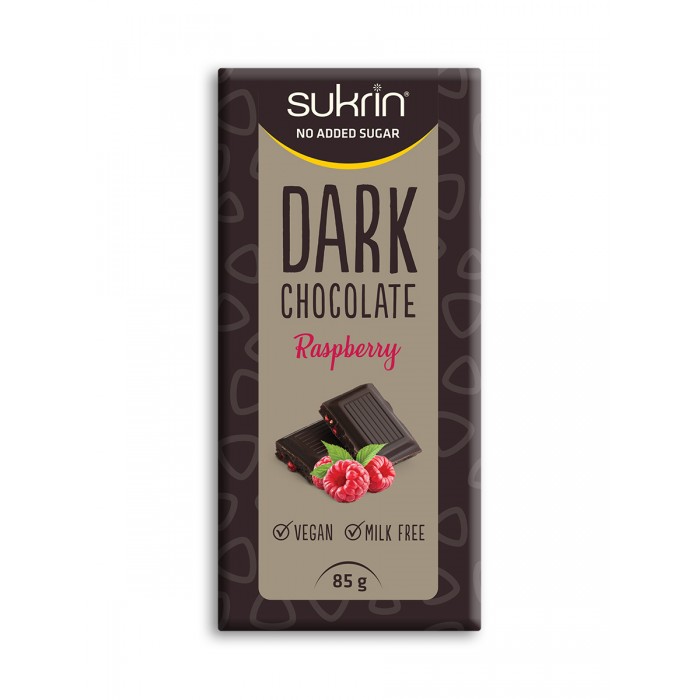 Sukrin Dark chocolate Raspberry, 85 g