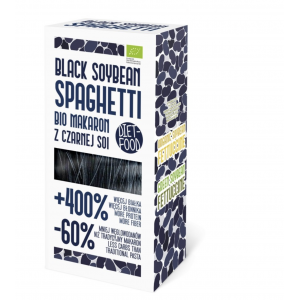 Bioloģiskie melno sojas pupiņu spageti, Diet Food, 200g 