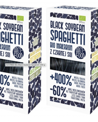 Bioloģiskie melno sojas pupiņu spageti, Diet Food, 200g 