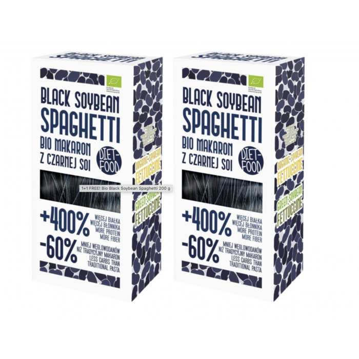 Ekologiški juodųjų sojų pupelių spagečiai, Diet Food, 200 g