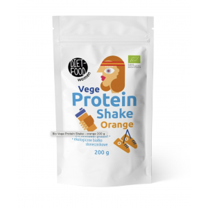 Ekologiškas augalinis baltymų kokteilis — apelsinų skonio, 200 g, Diet Food