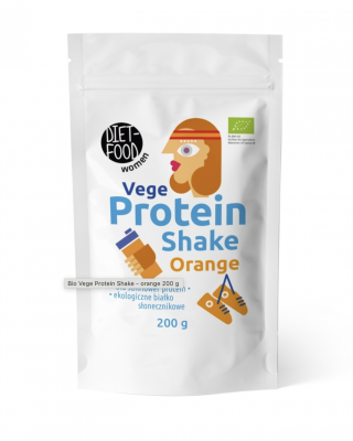 Bio veģetārs proteīna kokteilis — apelsīnu, 200 g, Diet Food