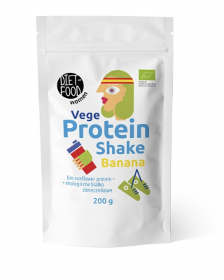Bio veģetārs proteīna kokteilis — banānu, 200 g, Diet Food
