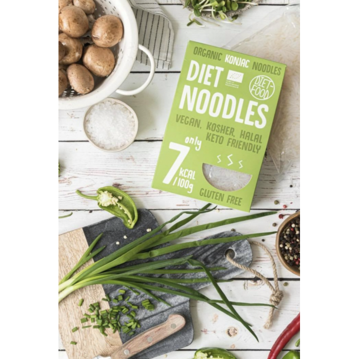 Organiskā Shirataki Konjac makaronu pasta Noodles, Diet food, 300 g