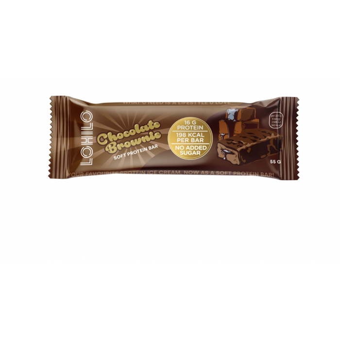 Baltyminis batonėlis „Šokoladinis braunis“ 55 g, LOHILO