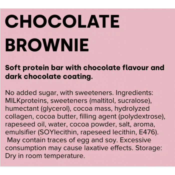 Baltyminis batonėlis „Šokoladinis braunis“ 55 g, LOHILO