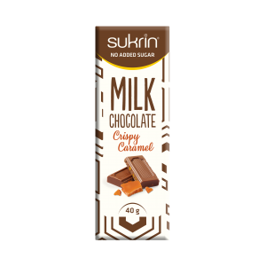 Sukrin piena šokolāde ar karameļu garšu, 40 g Sukrin piena šokolāde ar karameļu garšu, 40 g