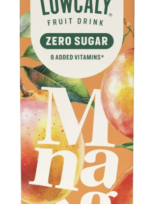 Lowcaly bezcukura augļu dzēriens "mango" 1L