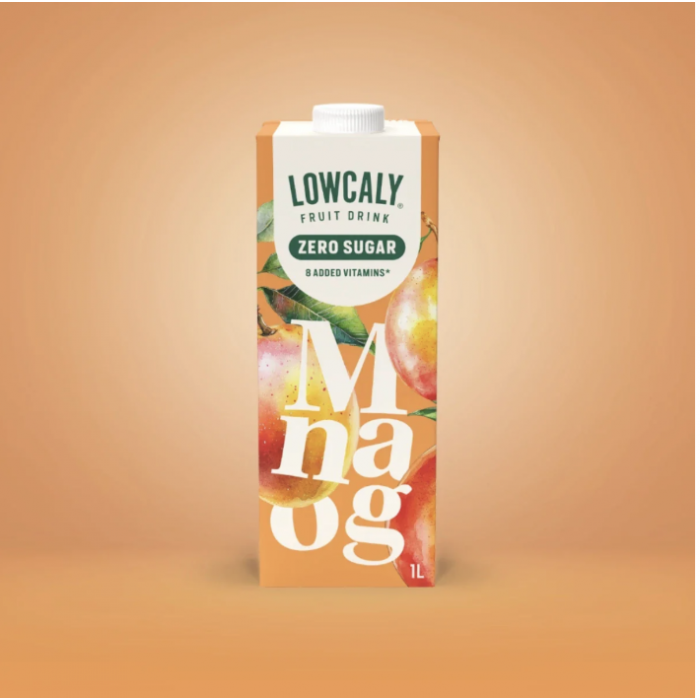 Lowcaly sugarfree fruit drink mango 1L Lowcaly sugarfree fruit drink mango 1L