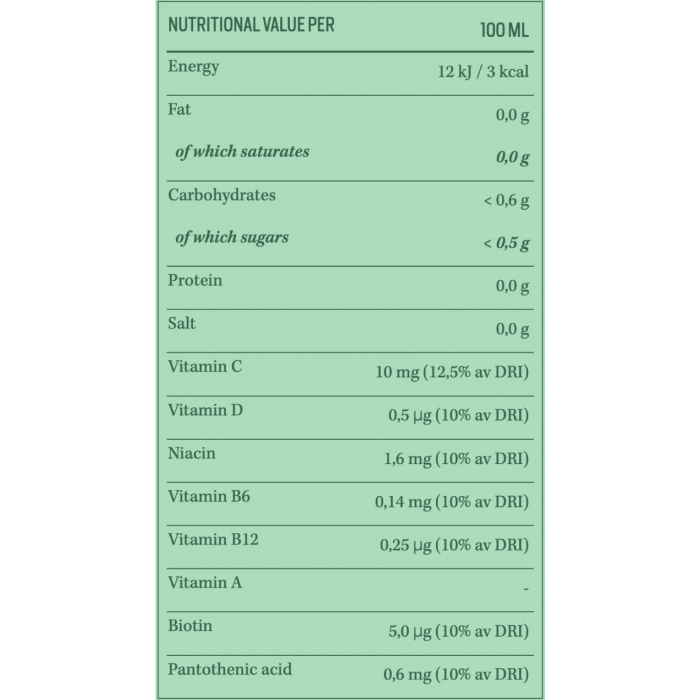 Lowcaly sugar-free fruit drink "pear" 1L
