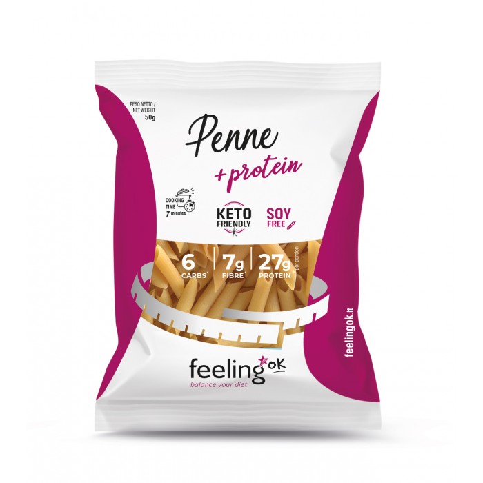 Penne makaroni + proteīns 50g