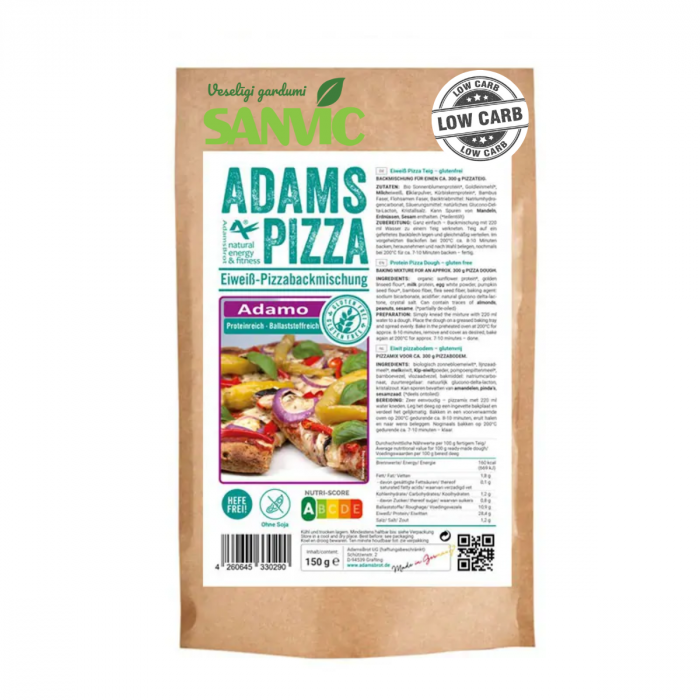 "Adamo" Picas mīklas maisījums cepšanai bez rauga, 150 g