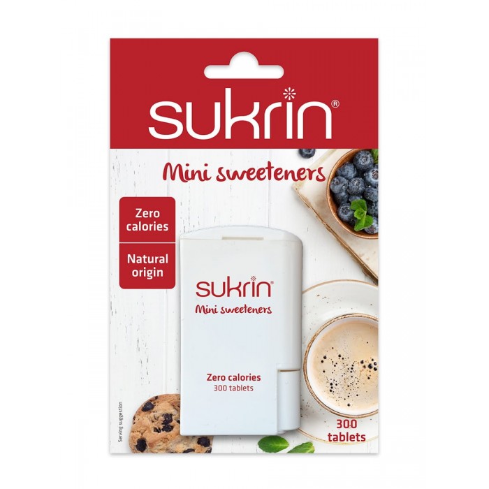 Sukrin Mini Sweeteners saldiklių tabletės, 300 vnt