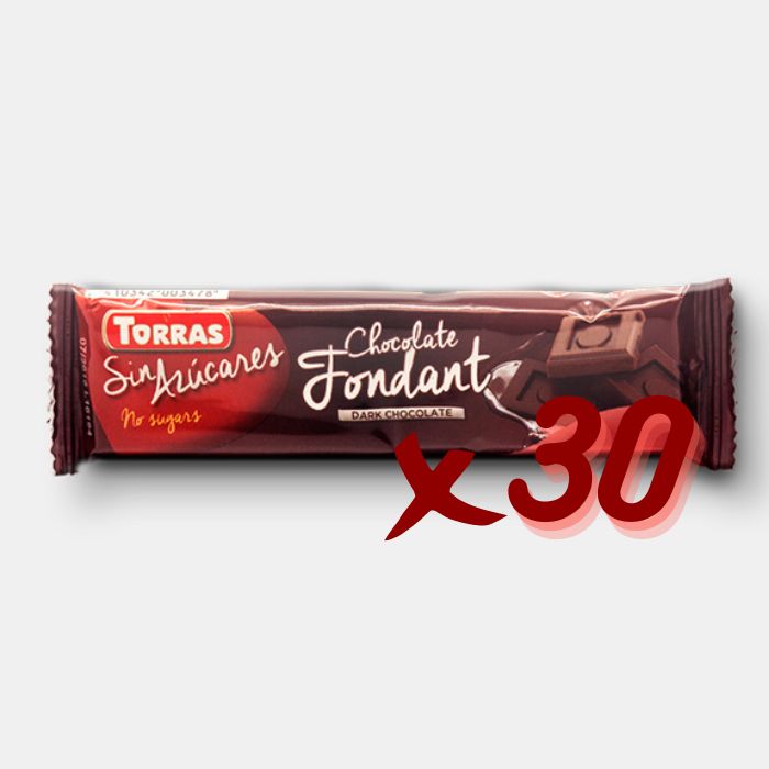 30 x Dark chocolate bar, Torras, 30 g