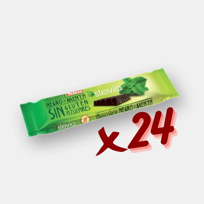 24 x Dark chocolate with mint, Torras, 35 g Sweets