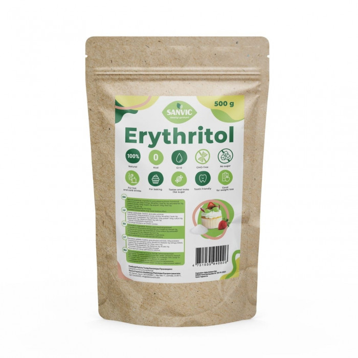 Eritritols, dabīgs saldinātājs, 500 g