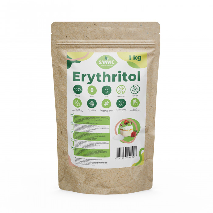 Erythritol, natural sweetener, 1 kg