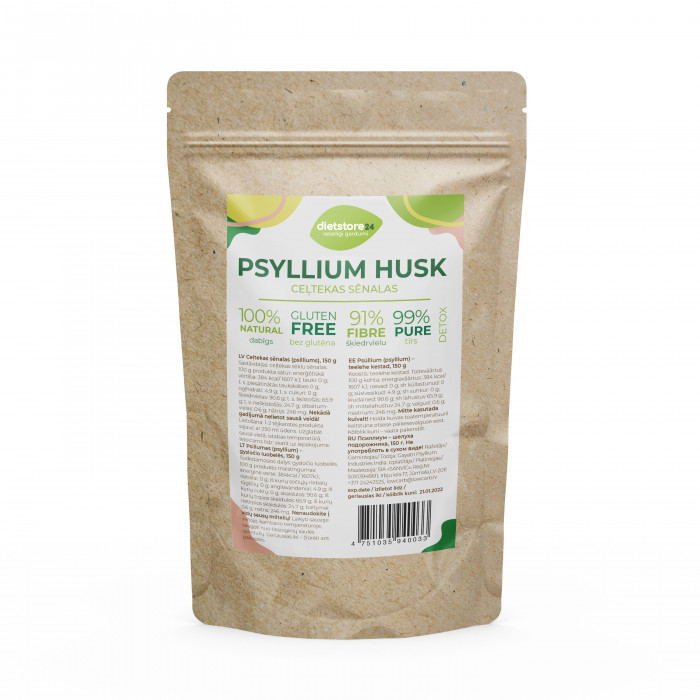 Псиллиум (psyllium) – цельная шелуха подорожника 99%, 150 г