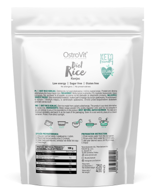 Konnyaku ryžiai, 400 g