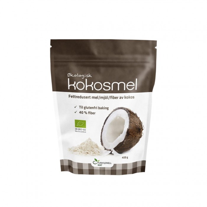 Kokosriekstu milti EСO (daļēji attaukoti), 400 g