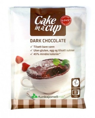 Juodo šokolado tortas puodelyje Sukrin, 75 g