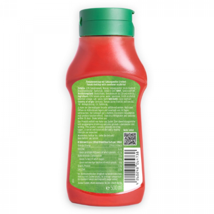 Ketchup Xucker with Erythritol, 500 ml