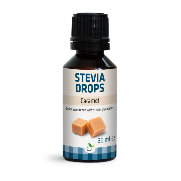 Stevia drops Sukrin, Caramel flavour, 30 ml