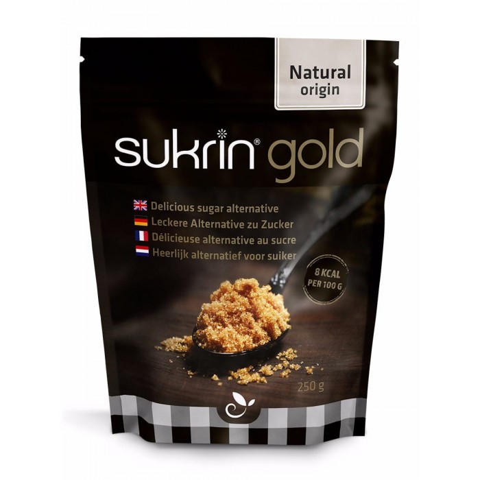 Sukrin Gold, kuldset värvi suhkruasendaja, 250 g