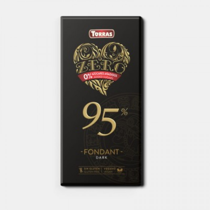 Темный шоколад Fondant 95%, Torras, 100 г