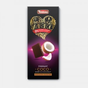 Tamsus šokoladas su kokosu, Torras, 125 g