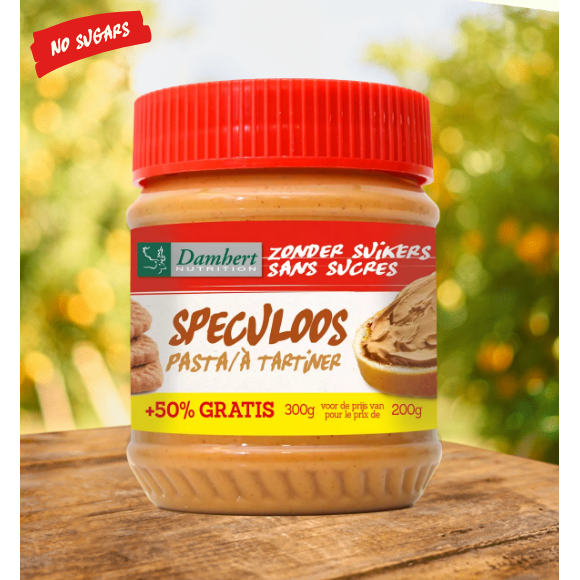 Suhkruvaba magus kreem biskviidimaitsetega Damhert, 200g